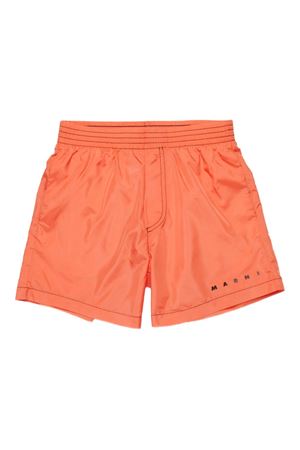 seam-pocket swim shorts MARNI KIDS | M01718M00SD0M436